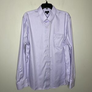 J.CREW Dress Shirt Men L Slim Purple Button Down NEW Bowery Wrinkle Free BV483